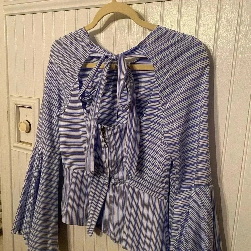 Nwot Milly Luna bell sleeve top - Picture 5 of 10